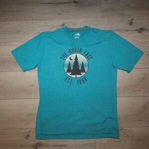 The North Face Men's Teal Short Sleeve Tee